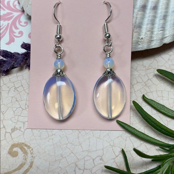 cocovalli Jewelry - NWOT  luminous opalite oval earrings lightweight